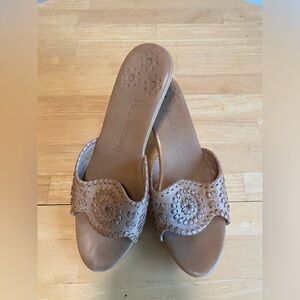 Jack Rogers Women's Brown Mules
